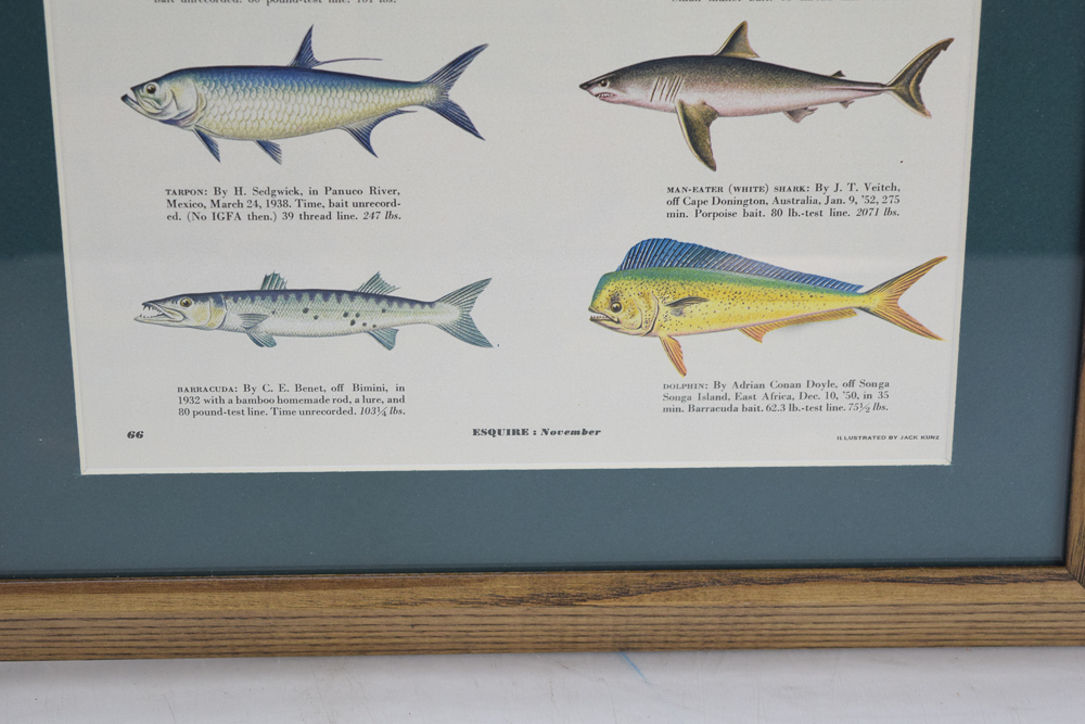 Page from 1952 "Esquire" Featuring "The 10 Greatest Catches of All Time"