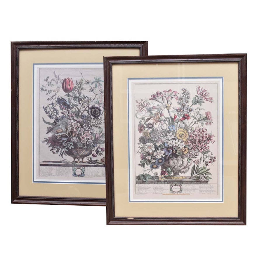 After Robert Furber "February" and "October" Offset Lithographs