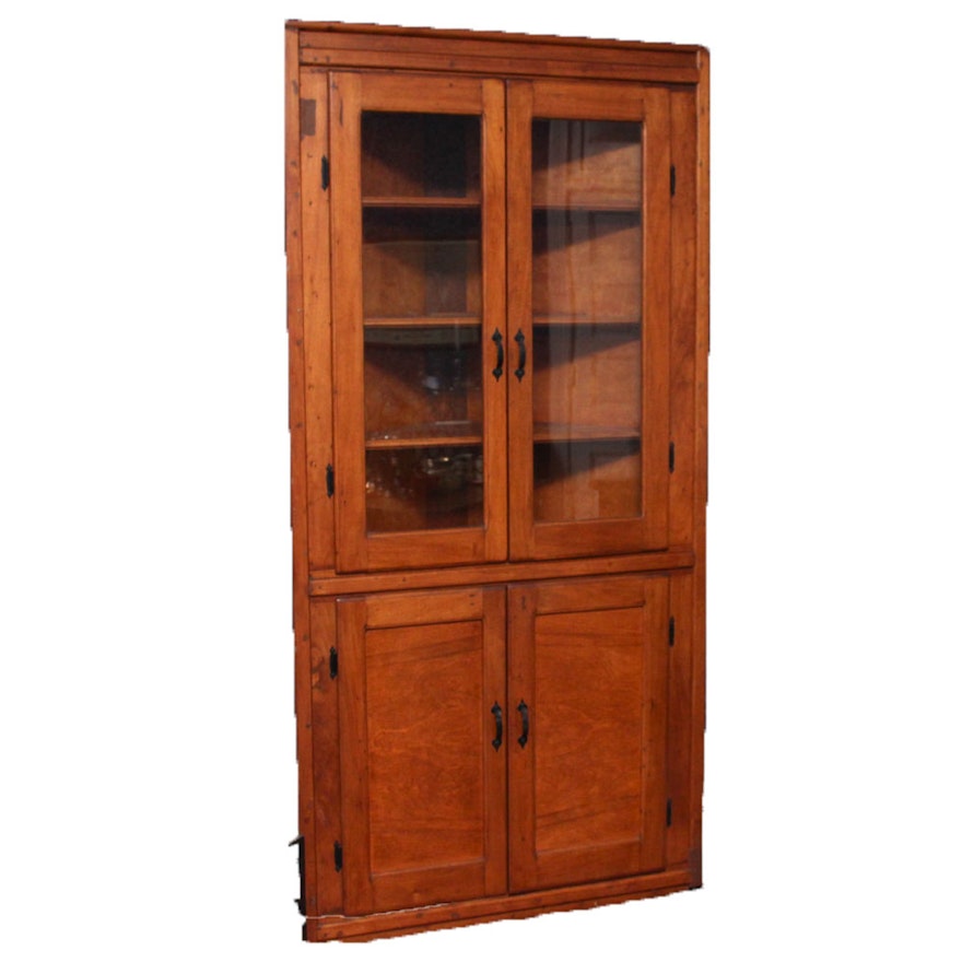 Antique Walnut Corner Cabinet