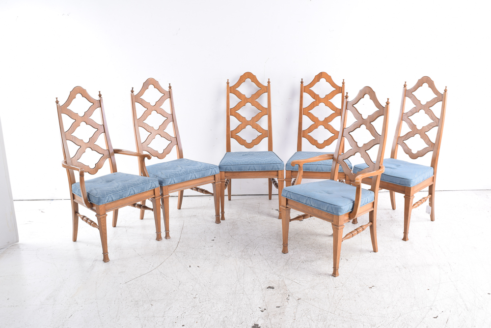 Set of French Provincial Style Dining Chairs