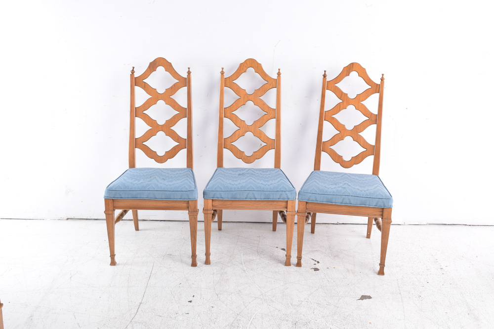 Set of French Provincial Style Dining Chairs