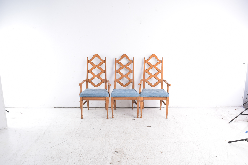 Set of French Provincial Style Dining Chairs