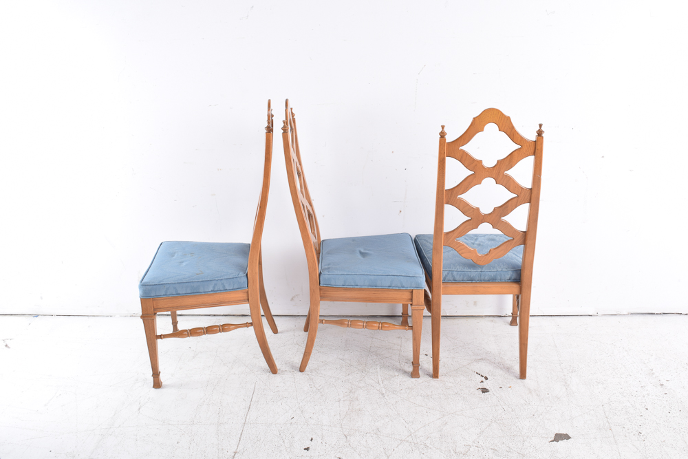 Set of French Provincial Style Dining Chairs