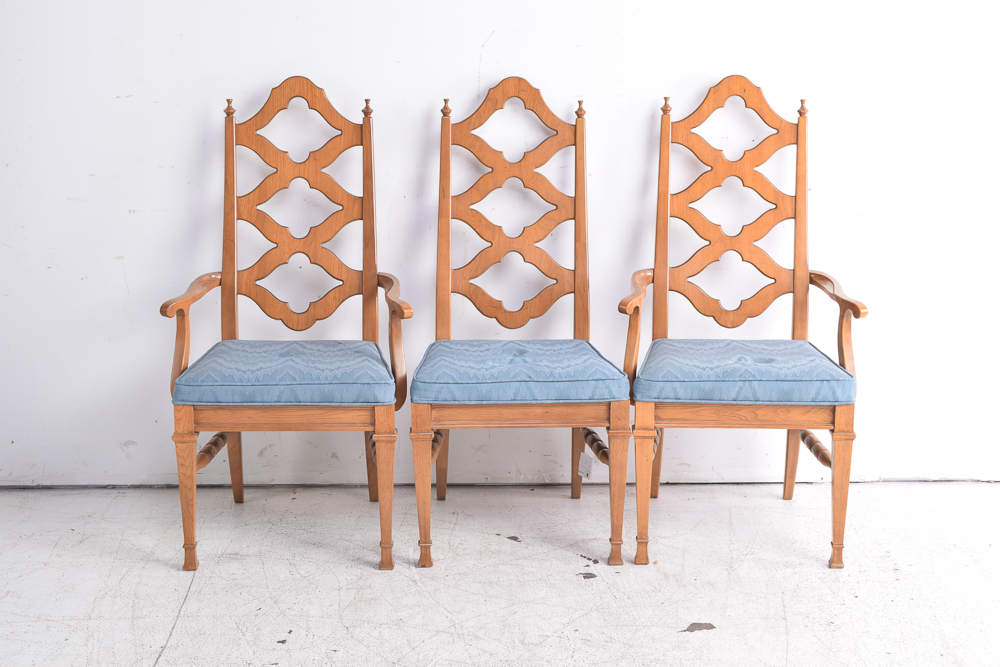 Set of French Provincial Style Dining Chairs