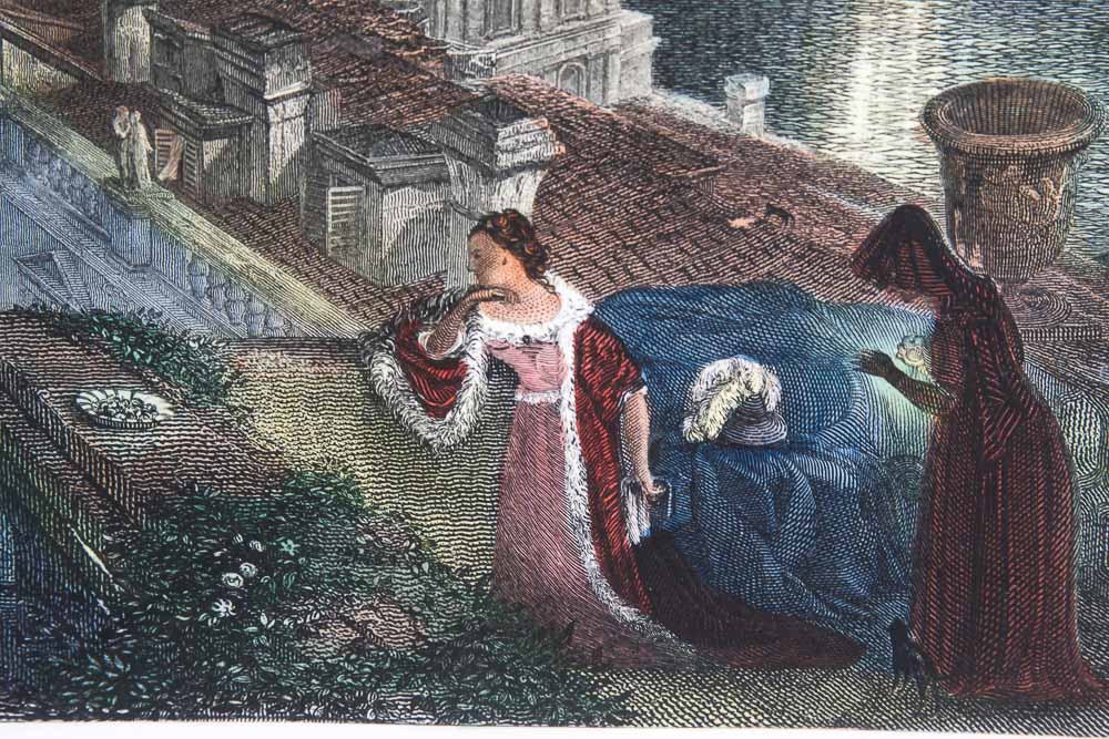 Engraving After George Hollis' "St. Mark's Place, Venice (Moonlight)"