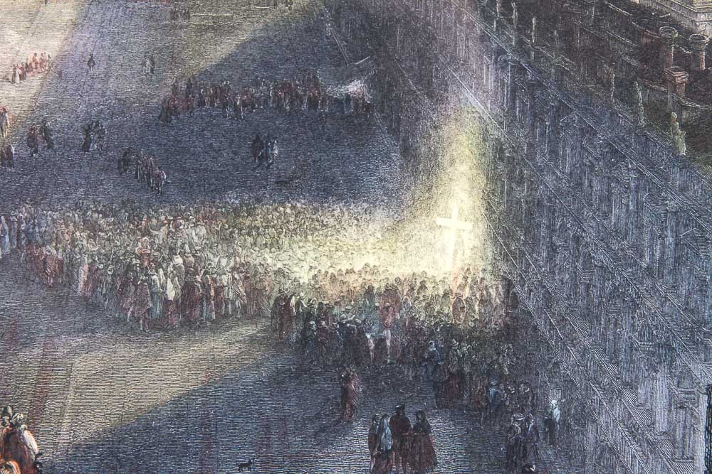 Engraving After George Hollis' "St. Mark's Place, Venice (Moonlight)"