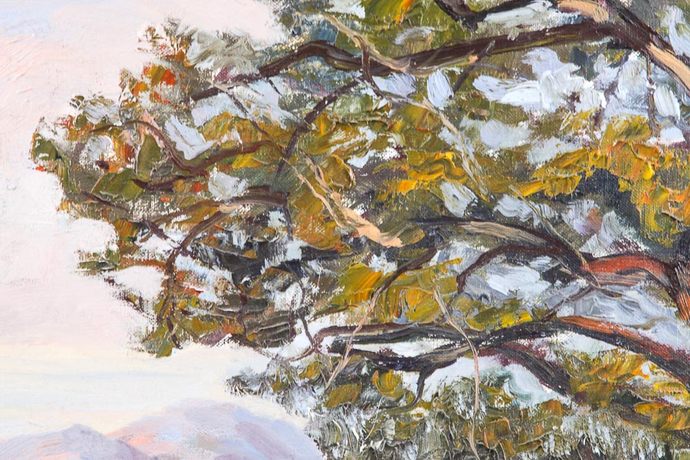 Ed Hummer Oil Painting on Canvas "New Mexico Spring"