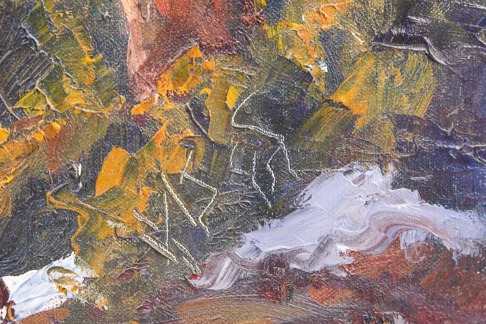 Ed Hummer Oil Painting on Canvas "New Mexico Spring"