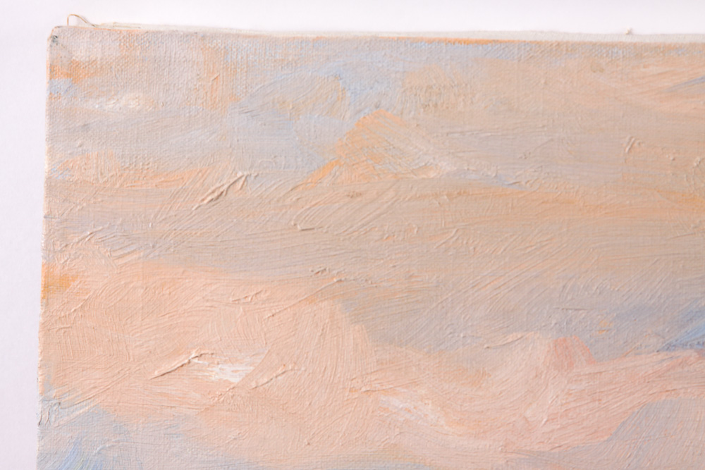 Ed Hummer Oil Painting on Canvas "New Mexico Spring"