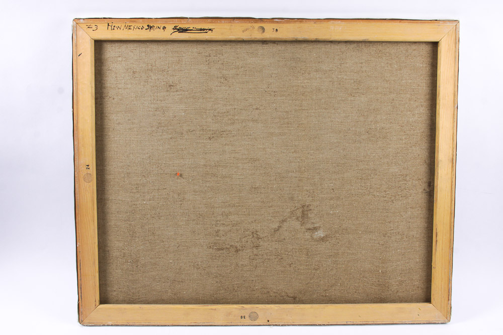 Ed Hummer Oil Painting on Canvas "New Mexico Spring"