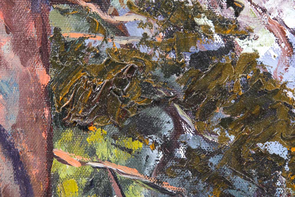 Judge Ed Hummer Oil Painting on Canvas "Boulders in Stream"