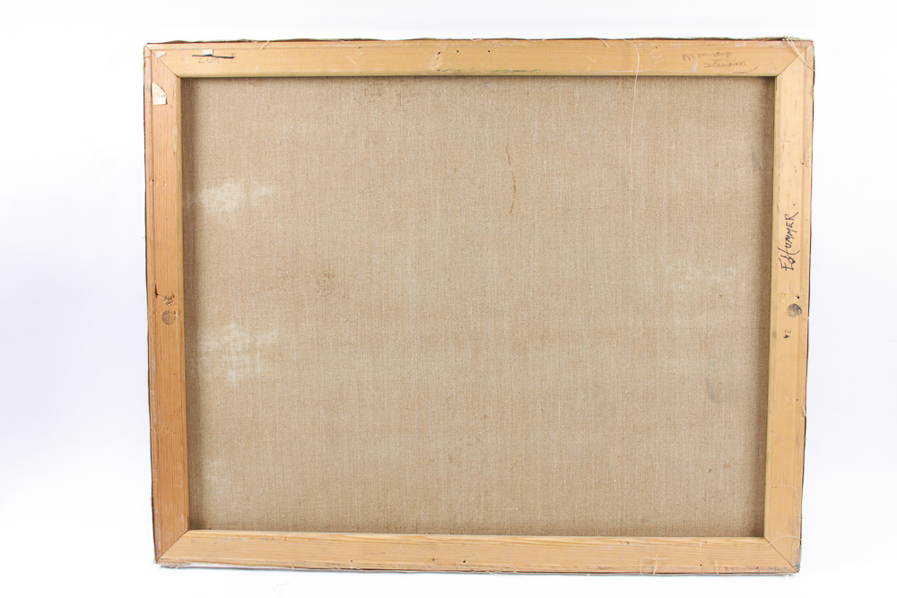 Judge Ed Hummer Oil Painting on Canvas "Boulders in Stream"