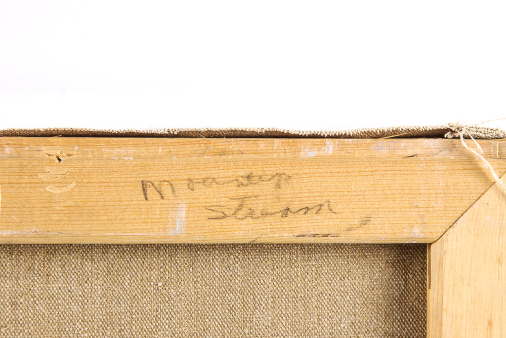 Judge Ed Hummer Oil Painting on Canvas "Boulders in Stream"