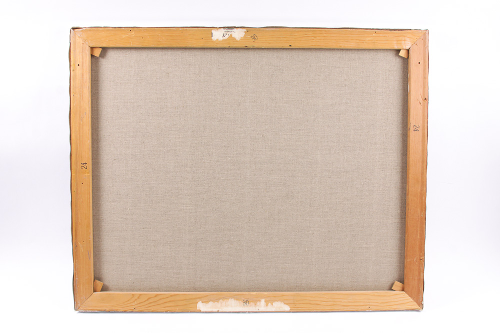 Judge Ed Hummer Oil Painting on Canvas "River Rock Steps"