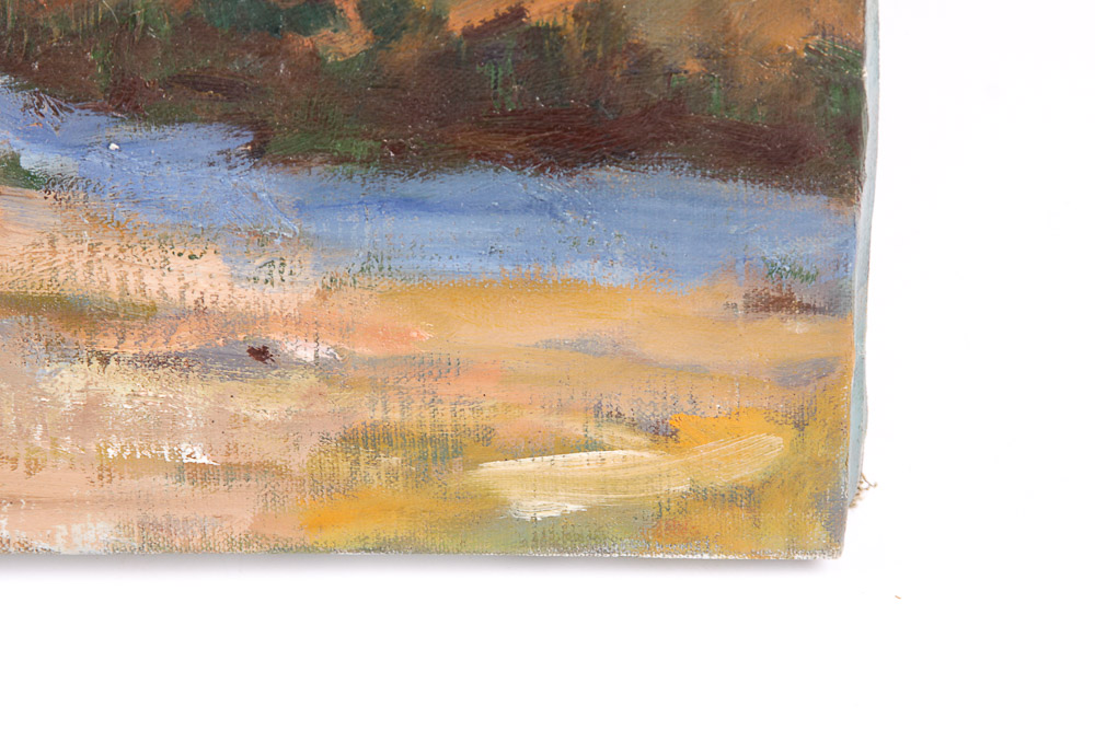 Judge Ed Hummer Oil Painting on Canvas "Going for a Drink"