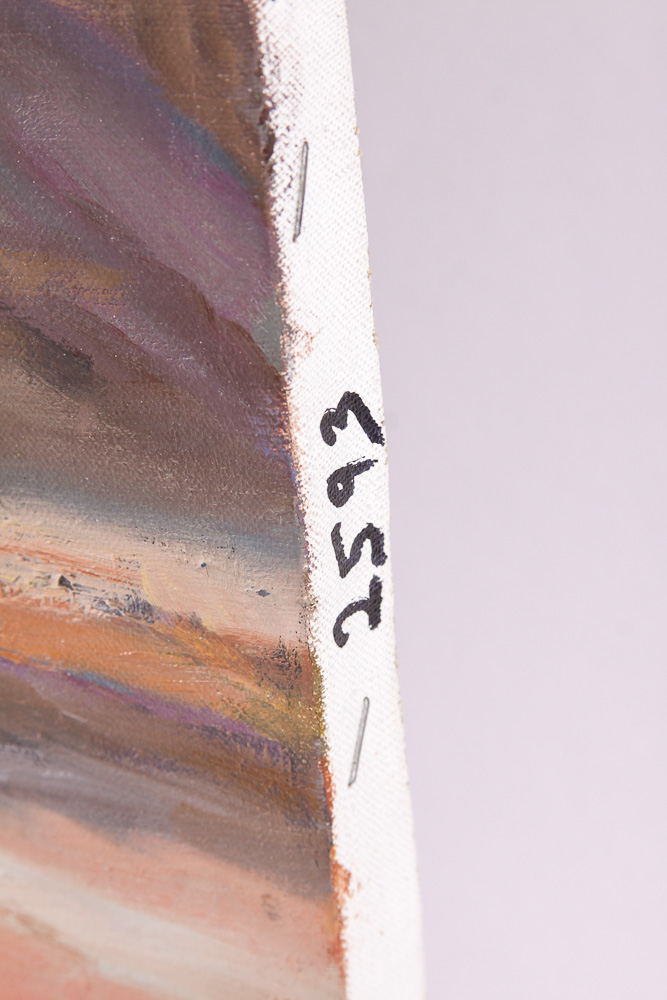 Judge Ed Hummer Oil Painting on Canvas "Navajo Hogan"