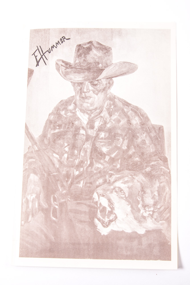 Judge Ed Hummer Oil Painting on Canvas "Navajo Hogan"