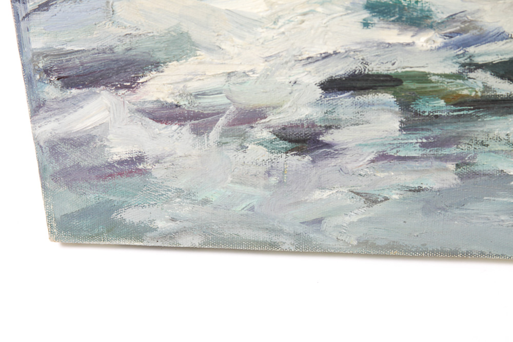 Judge Ed Hummer Oil Painting on Canvas "Fog and Surf"