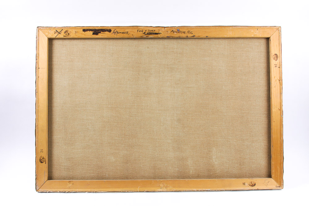 Judge Ed Hummer Oil Painting on Canvas "Fog and Surf"