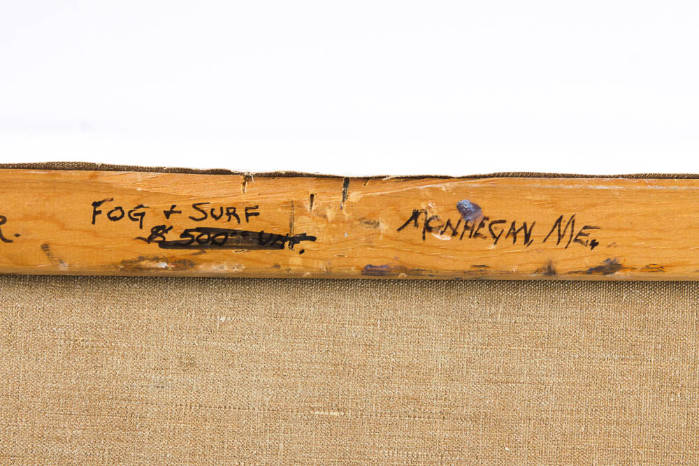 Judge Ed Hummer Oil Painting on Canvas "Fog and Surf"