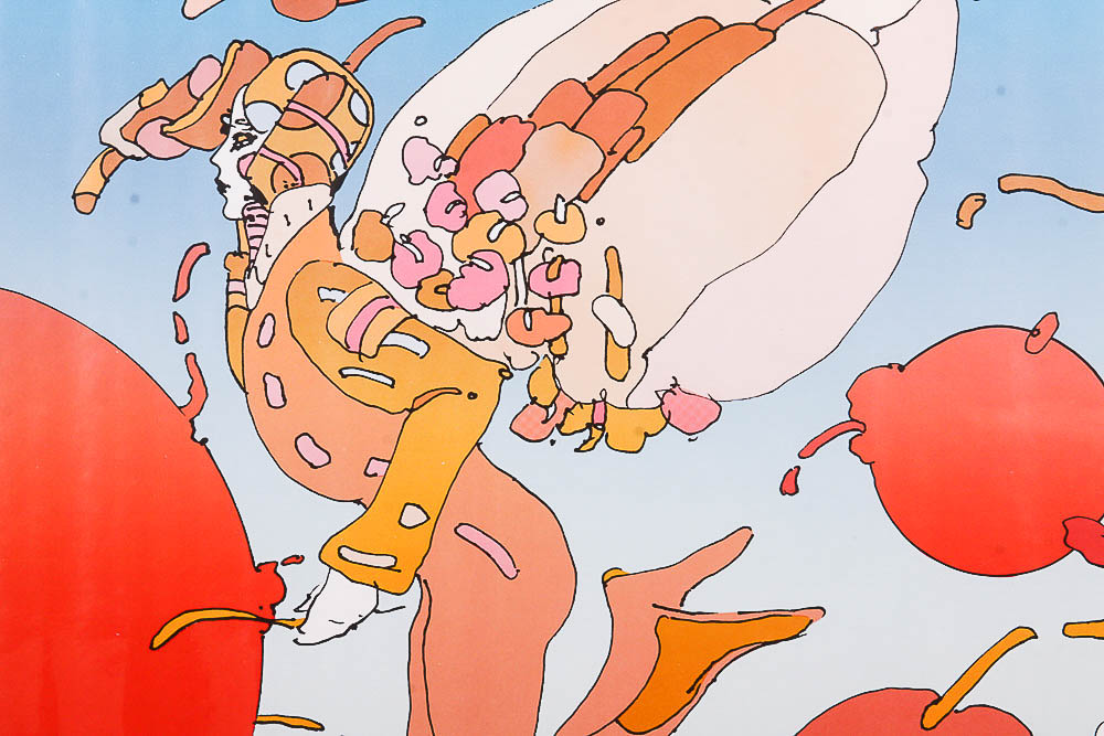 Peter Max  Pop Art Lithograph Posters Titled  "Cosmic Trapeze" and "Floating"
