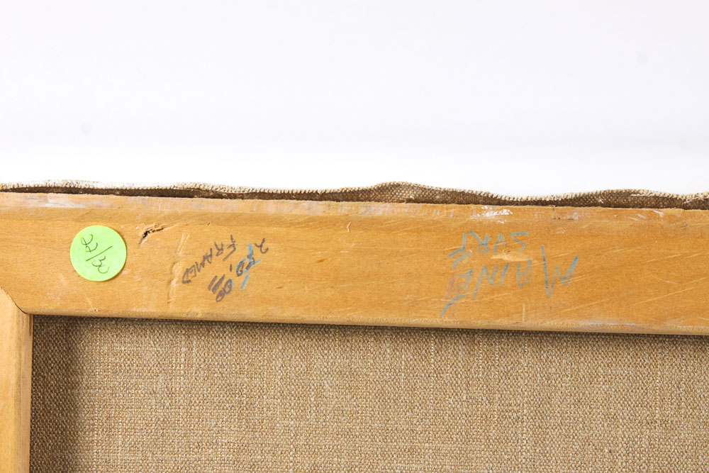 Judge Ed Hummer Oil Painting on Canvas "Maine Surf I"