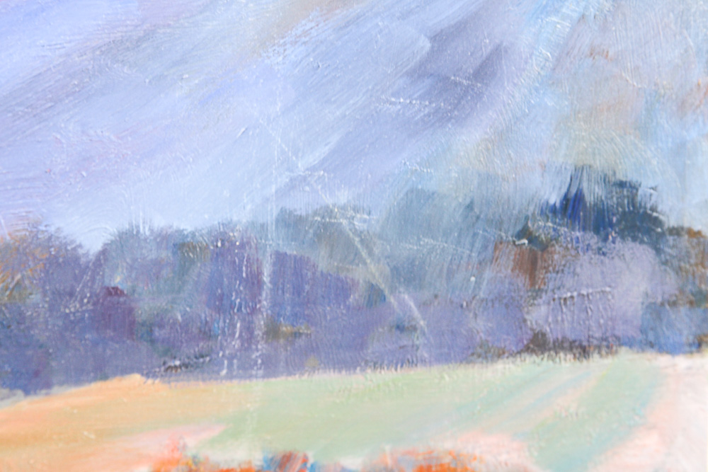 Judge Ed Hummer Oil Painting on Canvas "Picnic Spot"