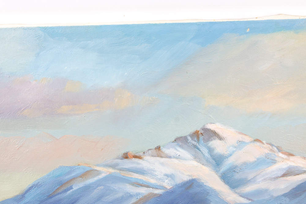 Judge Ed Hummer Oil Painting on Canvas "Picnic Spot"