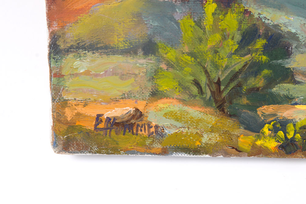 Ed Hummer Oil Painting "Desert Pillar"