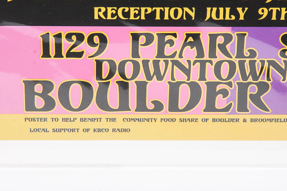 Poster for the Funky Monkey Rock Art Show in Boulder Colorado Designed by Biffle