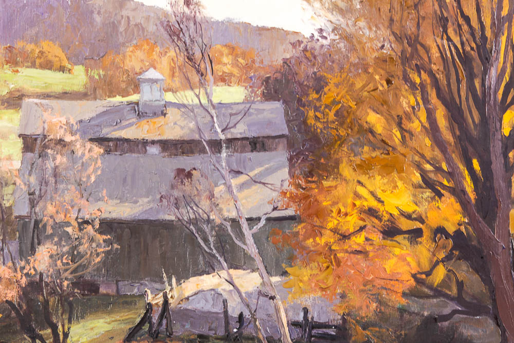 Ken Gore Oil Painting on Board "October Color"