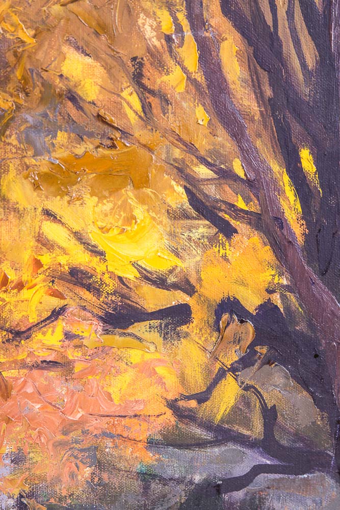 Ken Gore Oil Painting on Board "October Color"