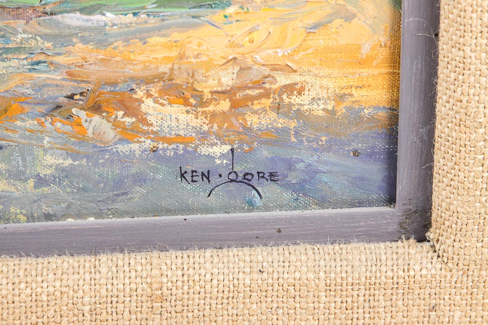 Ken Gore Oil Painting on Board "October Color"