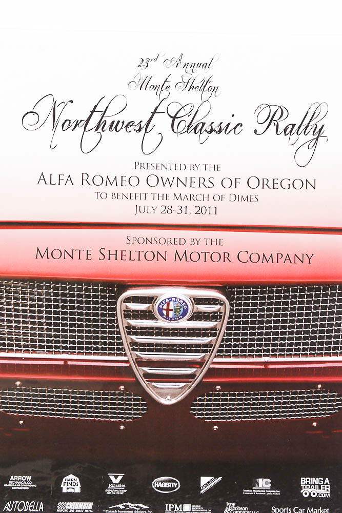 Alfa Romeo Monte Shelton Car Rally Poster