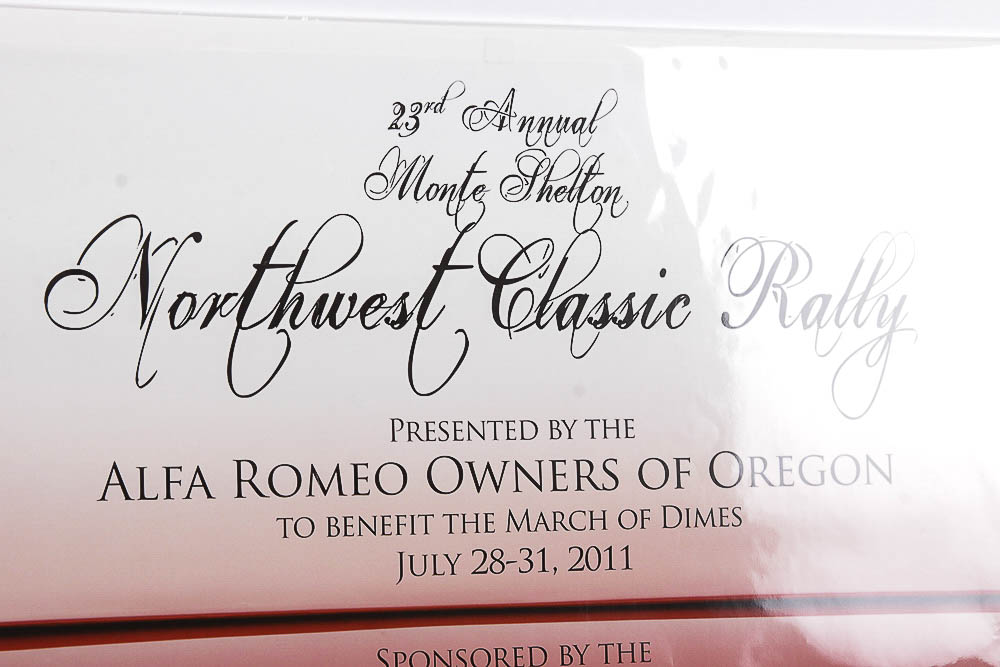 Alfa Romeo Monte Shelton Car Rally Poster