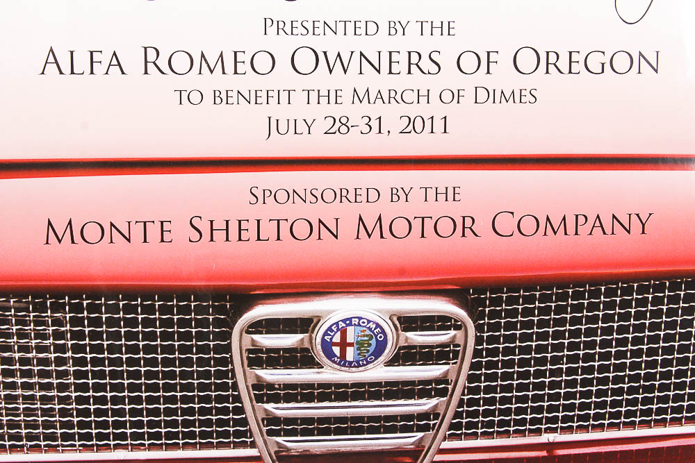 Alfa Romeo Monte Shelton Car Rally Poster