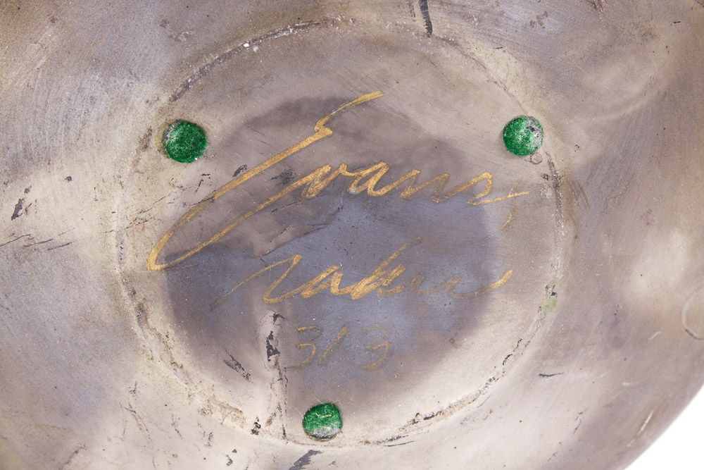 Anthony Evans Signed Raku Pottery Vase