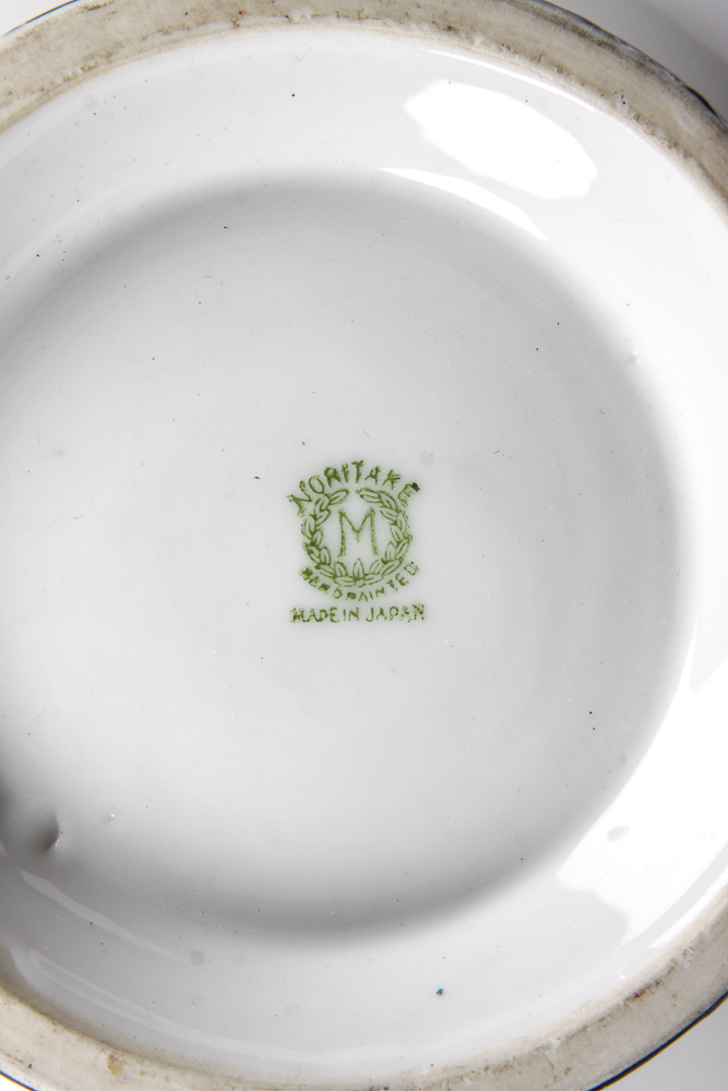 Vintage Noritake Candle Holders and Bowl