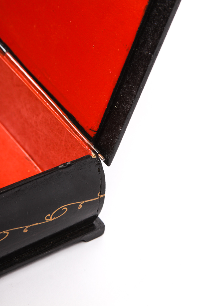 Russian Lacquered and Hand-Painted Trinket Boxes