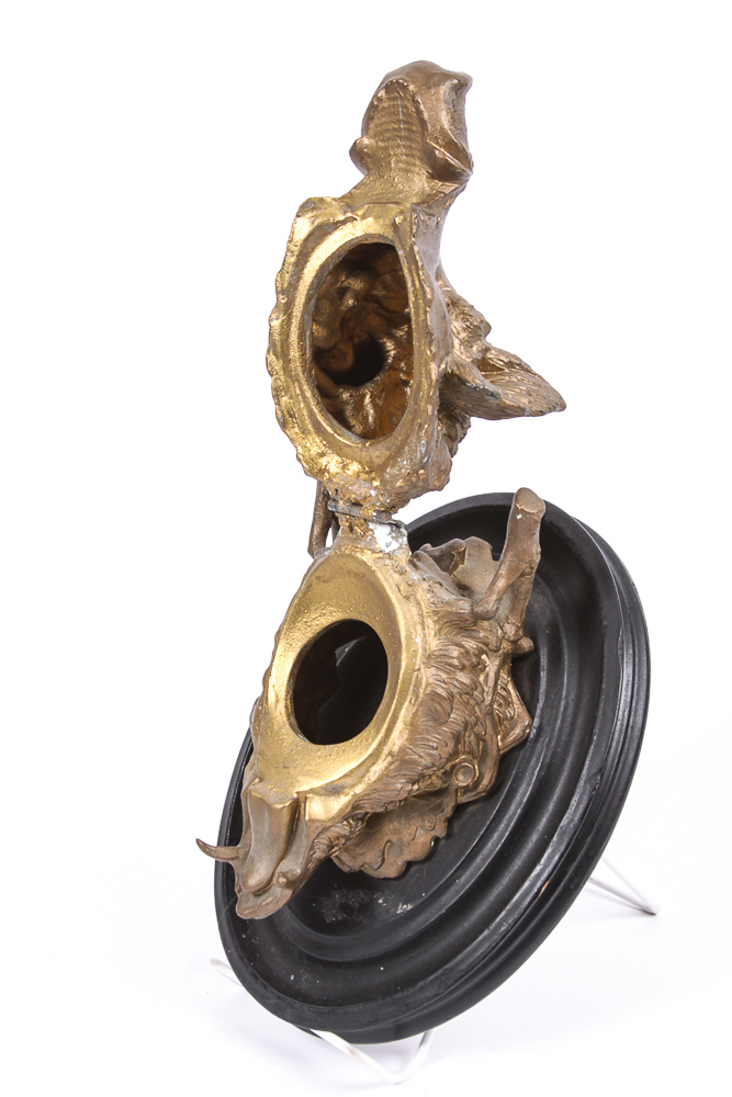 Vintage Cast Metal Wild Boar's Head Door Knocker