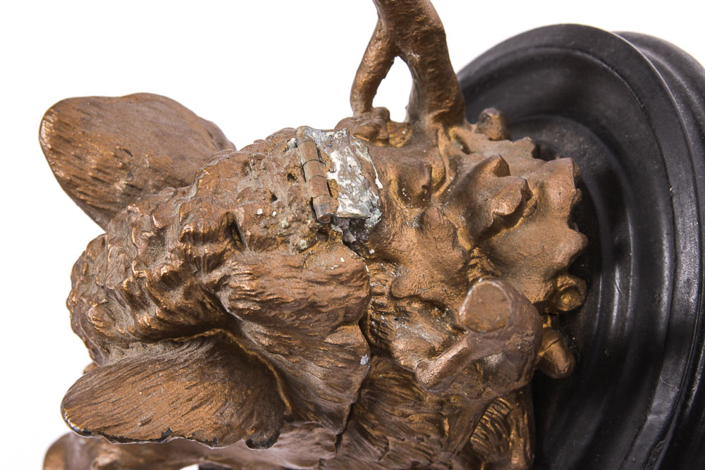 Vintage Cast Metal Wild Boar's Head Door Knocker