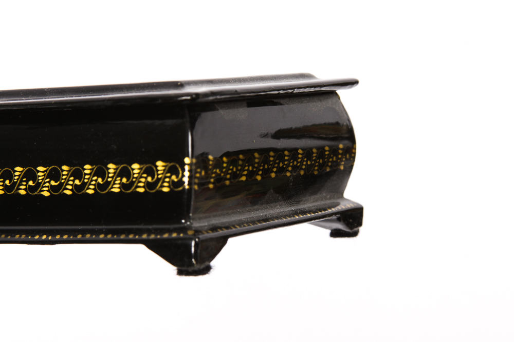 Five Black Lacquer Legend and Fairy Tale Boxes