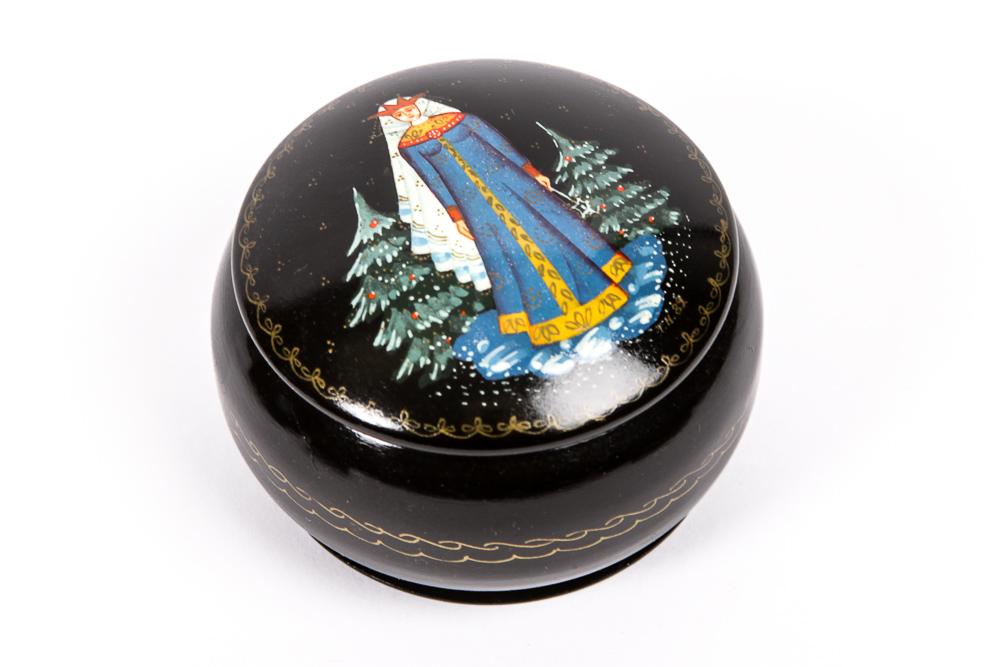 Collection of Hand Painted and Signed Russian Lacquer Boxes