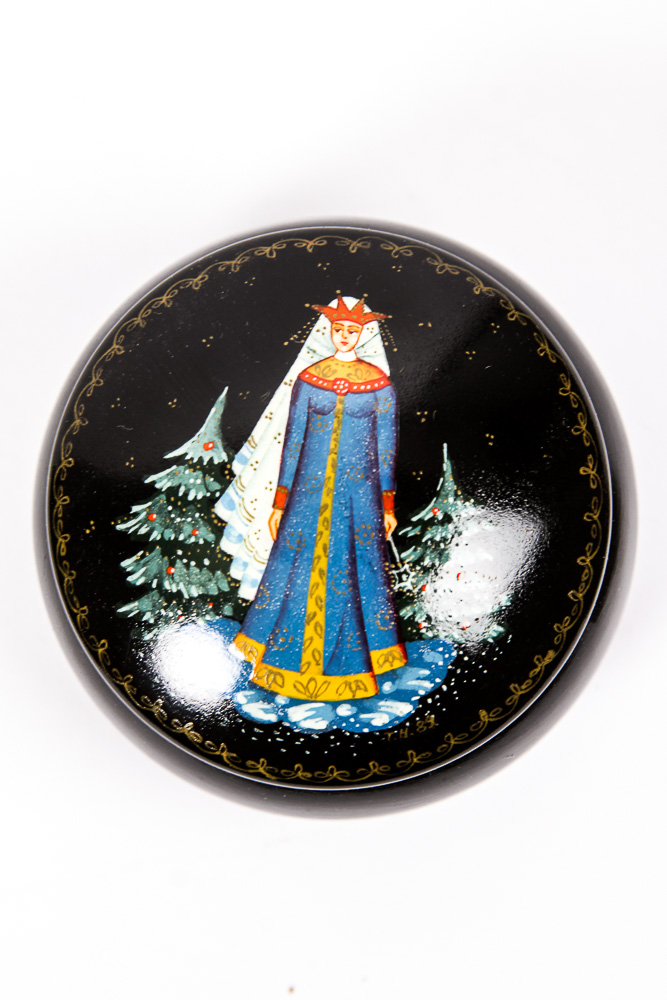 Collection of Hand Painted and Signed Russian Lacquer Boxes