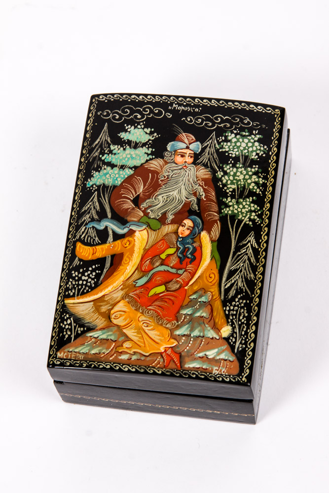 Collection of Hand Painted and Signed Russian Lacquer Boxes