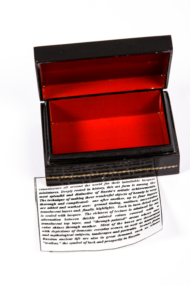 Collection of Hand Painted and Signed Russian Lacquer Boxes