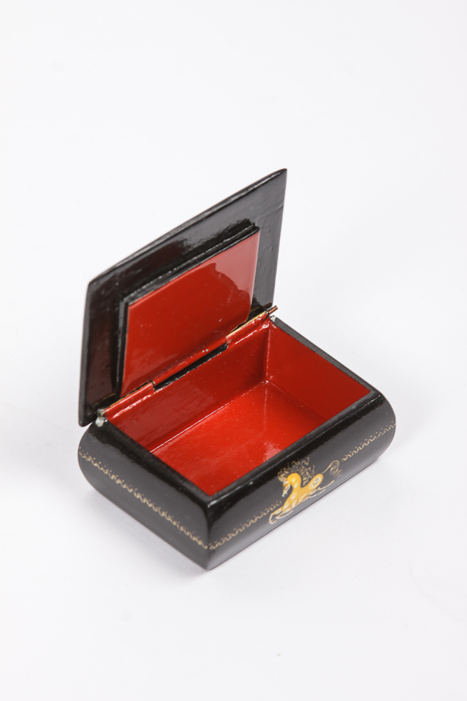 Russian Lacquer Boxes Featuring Palekhy