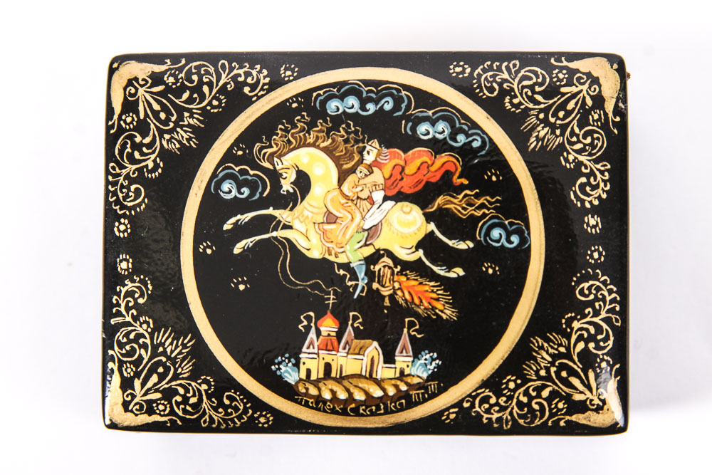 Russian Lacquer Boxes Featuring Palekhy