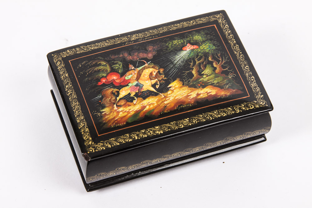 Russian Lacquer Boxes Featuring Palekhy