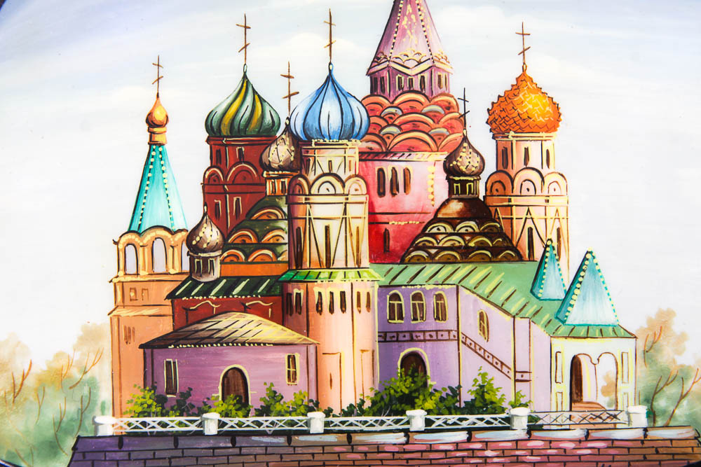 Signed Hand-Painted Russian Lacquer Box